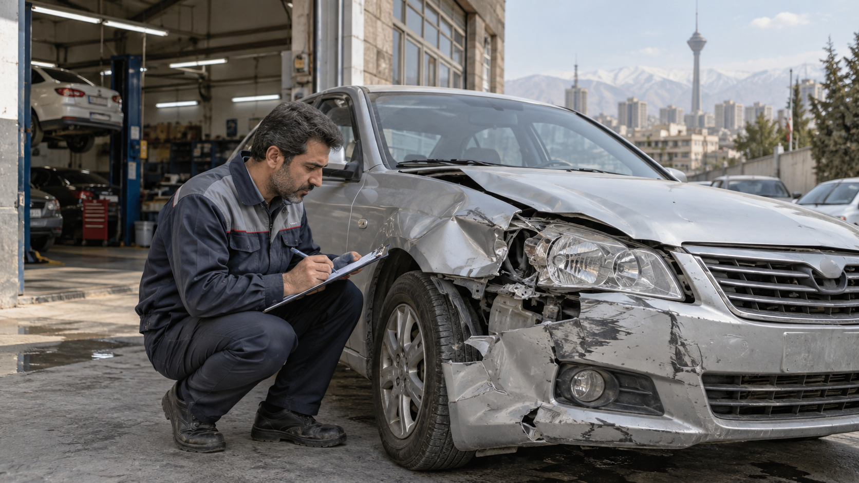 صافکاری ماشین تصادفی